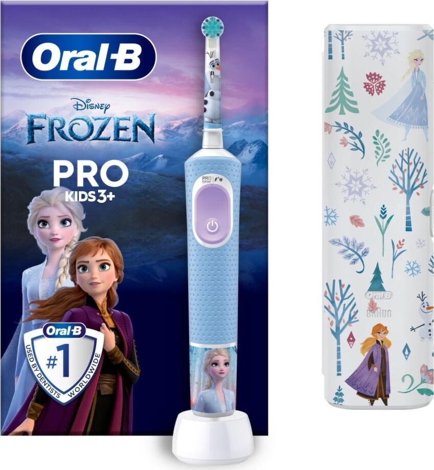 Oral-B Vitality Pro Kids Frozen dětský elektrický zubní kartáček + pouzdro