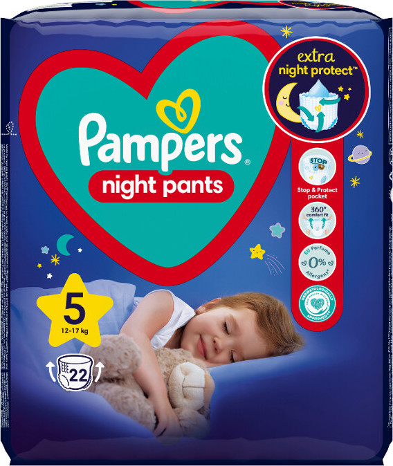Pampers Night Pants kalhotkové plenky S5 22ks