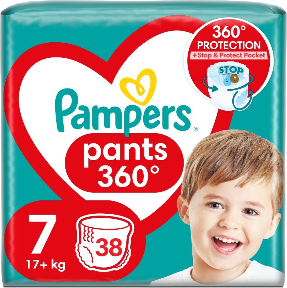 Pampers pants 7 17+kg 38ks