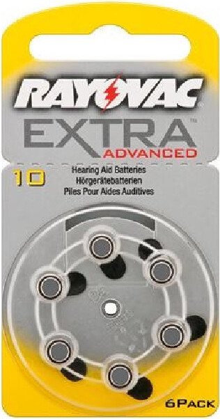 Rayovac Extra Adv.10 baterie do naslouchadel 6ks