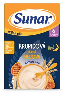 Sunar Ml.krupicová kaše Medová na dobrou noc 210g