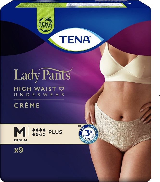 Tena Lady Pants Plus Creme M 9 ks