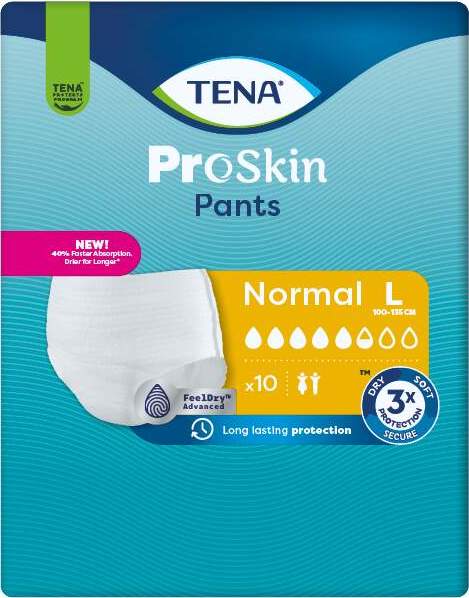 TENA Proskin Pants Normal L Inkontinenční kalhotky 10ks