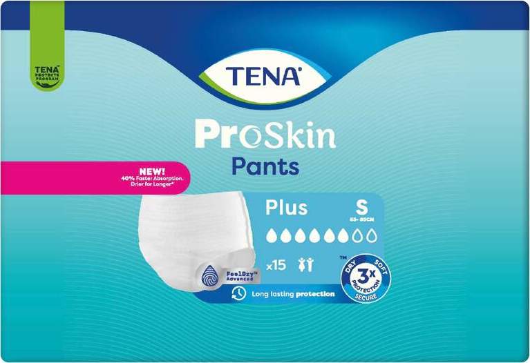 TENA Proskin Pants Plus S Inkontinenční kalhotky 15ks