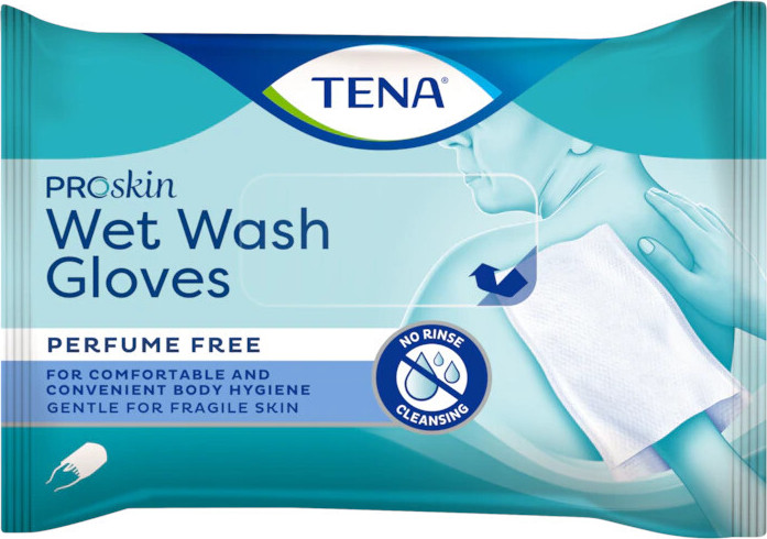 TENA Wet Wash Glove Mycí vlhčené rukavice 8ks 1161