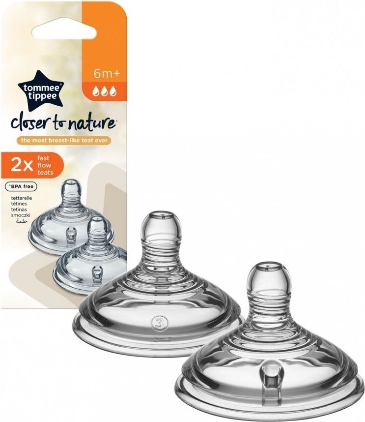 Tommee Tippee Savička ANTI-COLIC Rychlý průtok 6m+ 2 ks