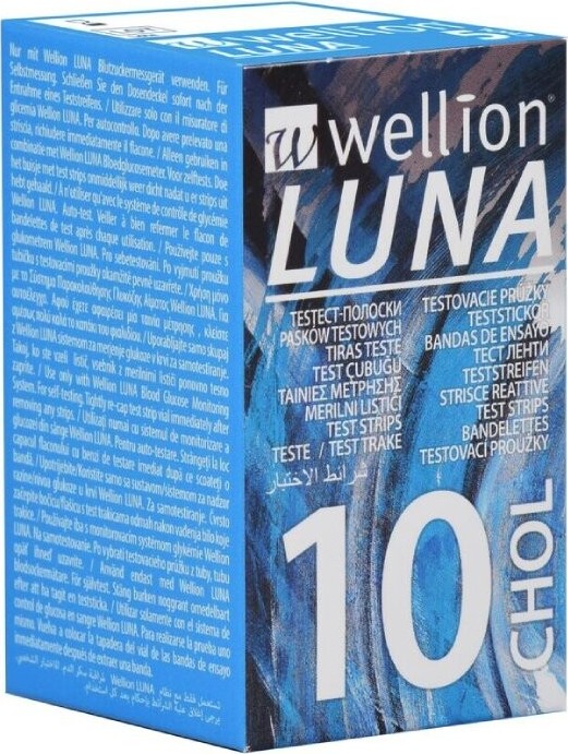 Wellion LUNA testovací proužky cholesterol 10ks