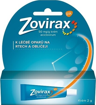 ZOVIRAX 50MG/G krém při oparech na rtu 2g