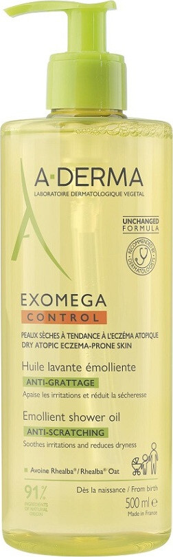 A-DERMA Exomega CONTROL Zvláč.sprchový olej 500ml