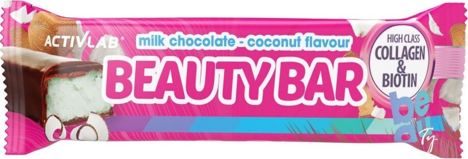 ActivLab Beauty Bar mléčná čokoláda a kokos 50g