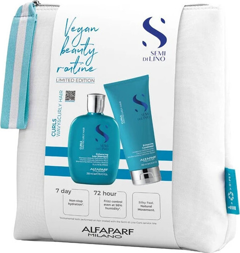 Alfaparf Semi di Lino Curls Vegan Beauty Routine set