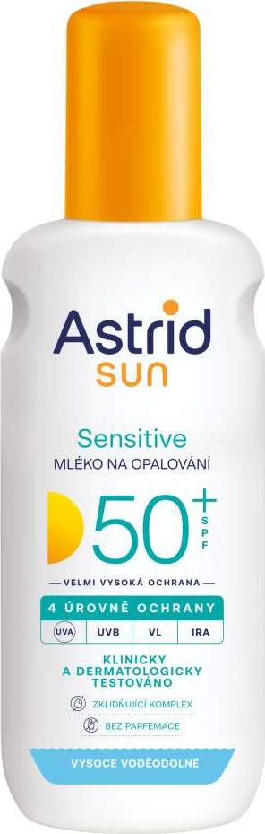 Astrid SUN Sensitive opal.mléko sprej SPF50+ 150ml