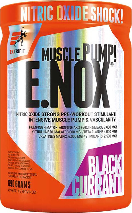 Extrifit E.Nox Shock 690 g černý rybíz