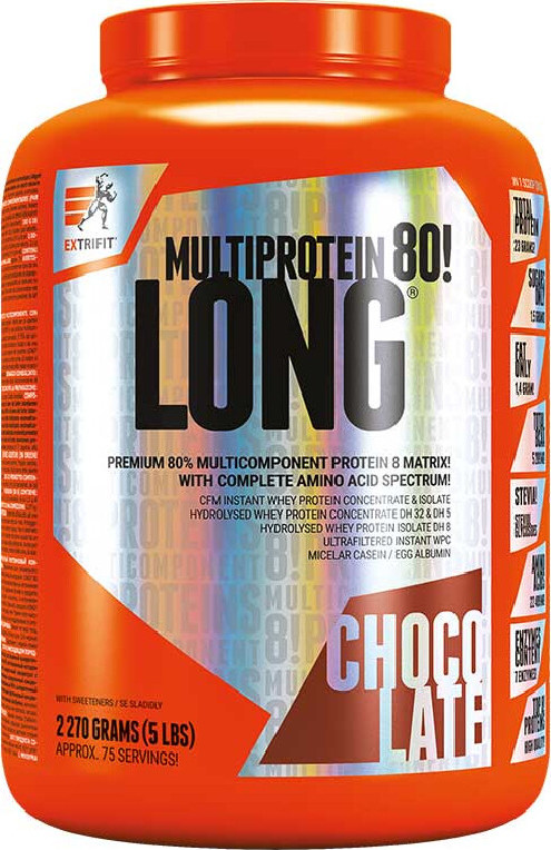Extrifit Long 80 Multiprotein 2270 g čokoláda
