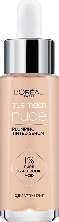 L'Oréal Paris True Match Nude Plumping Tinted Serum tónující sérum s 1% kyseliny hyaluronové 0