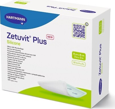 ZETUVIT PLUS SILICONE 8X8CM