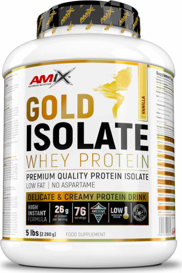 Amix Gold Whey Protein Isolate 2280 g vanilla
