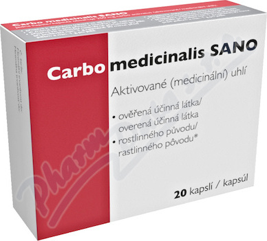 Carbo medicinalis SANO cps.20