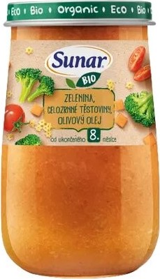 Sunar BIO příkrm zelenina